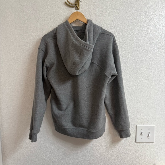 Lululemon All Yours Hoodie *Fleece Heathered Core Medium Grey Size 8 - Picture 3 of 5